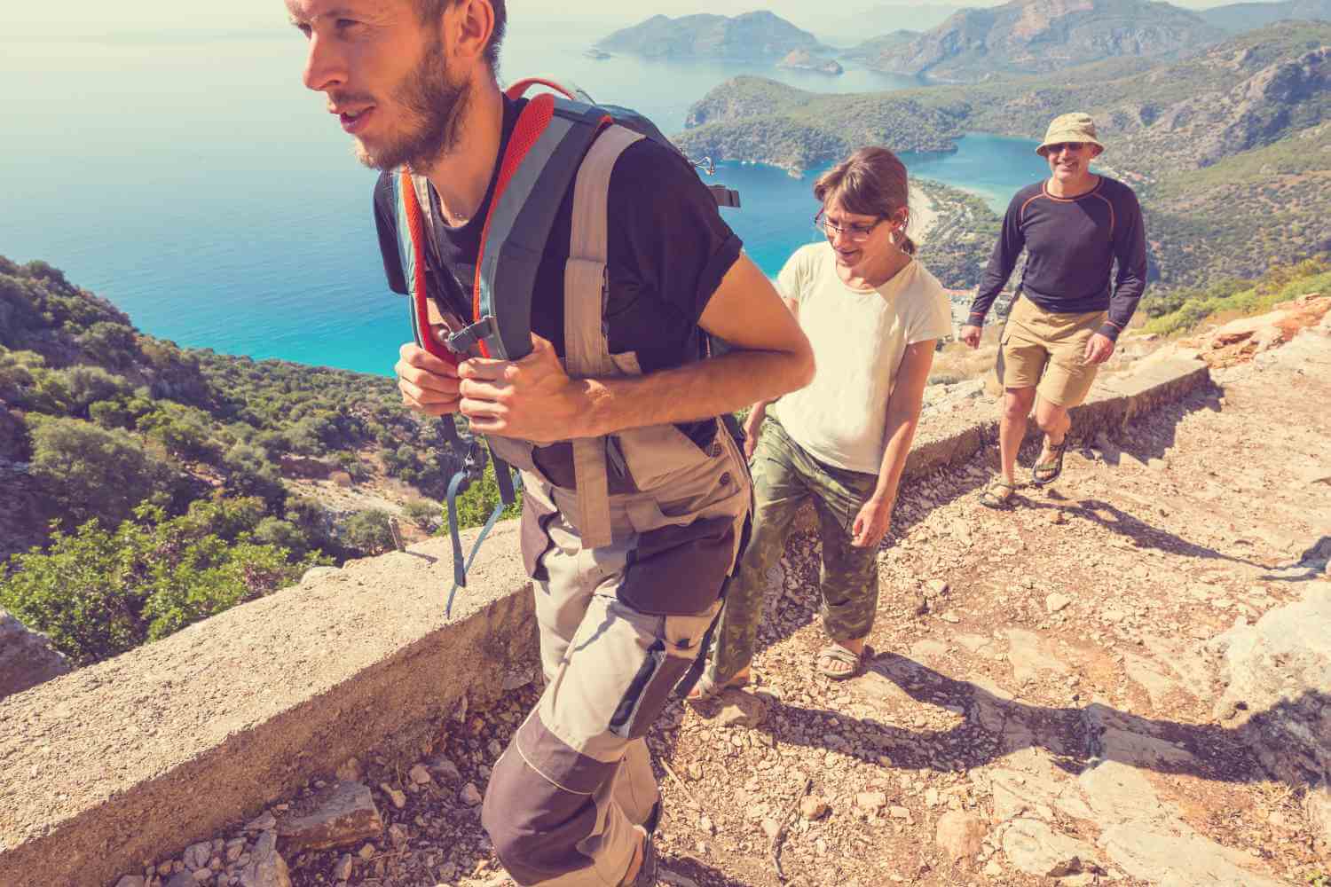 Lycian Way Walking Tour; Price includes Meals, Guide, Transport, Accommodation Book Guided Lycian Way Trekking Tour with us, a powerful journey to one of the world's magnificent trails in Turkey. Lycian Way, rated as one of the world's magnificent trails. You will appreciate the scenery of this part of Turkey that is impracticable to do from inside a vehicle. Regardless of the level, you are on, a casual walker or a professional one, this powerful journey will appeal to those looking for a healthier way to acknowledge grand scenery. You will walk through across flower-filled fields, pine forests and olive groves, wave to shepherds, then relax in simple, picturesque accommodation along the coast. This is an experience at its simplest and most pure. Our Lycian Trekking Excursion consists of two parts: You will witness the most beautiful archaeological sites and spectacular beauty of the landscape along the Lycian route.